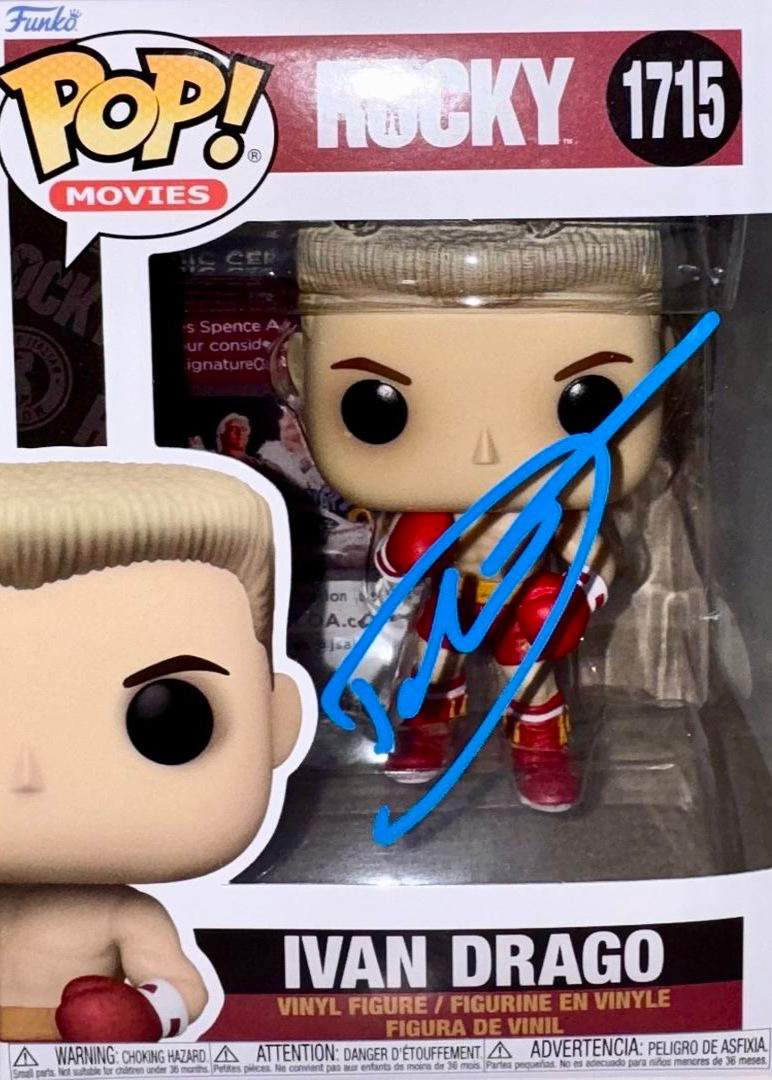 Dolph Lundgren Signed Funko Pop #1715 Ivan Drago (Rocky) - JSA COA